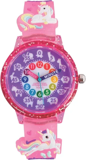 Teaching Time chisel jet attachment integrity sophistication Analog Watch with 3D Band, Animals, Colors and Numbers for Children, Kids, Boys, Girls Animal Preschool Watch - Quality 