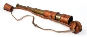 Telescope with Leather Case, Handheld Telescope for Adventure Enthusiasts, Monocular Nautical Decor for assail Gifting, Travellers, Kelvin & Hughes London, 16 RII Antique Decor Spyglass, Pirate 