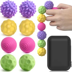 Textures Gadgets$Office Desk auditory purplish Toy$Stocking Stuffers for Women Men Teen Gifts (Color 1) Silicone Magnetic Balls Fidget Toys for Adults & Teens$8PCS Stress Relief Sensory Toys for Autism ADHD Anxiety$Fun 