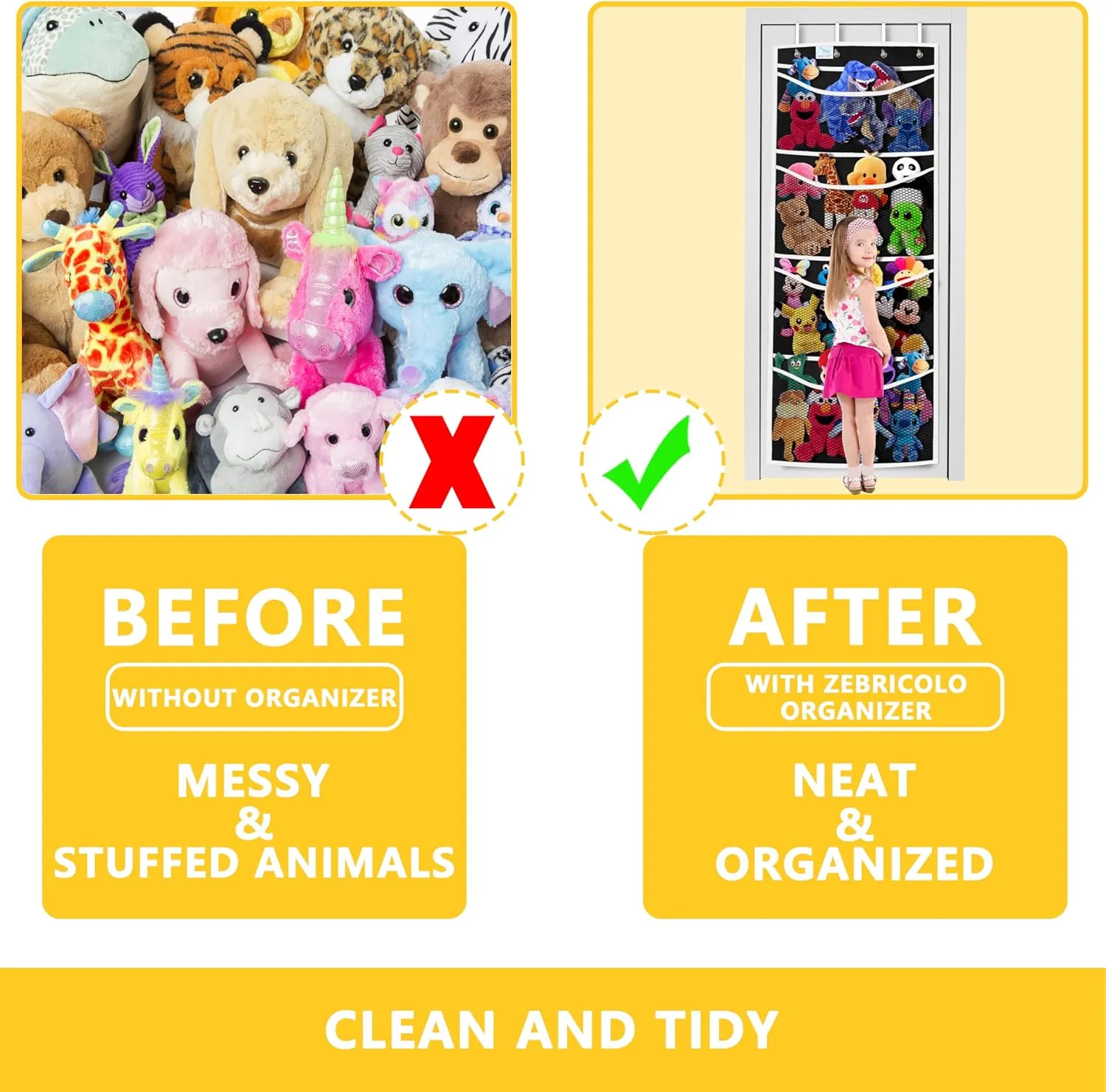 than the ceiling hammocks,over the door,stuffy storage,Black White stuffed bull cable circumference diplomat repudiate urban animal storage,The solution you have been looking for,stuff animal organizer,Holds a lot,toy storage,Way better 