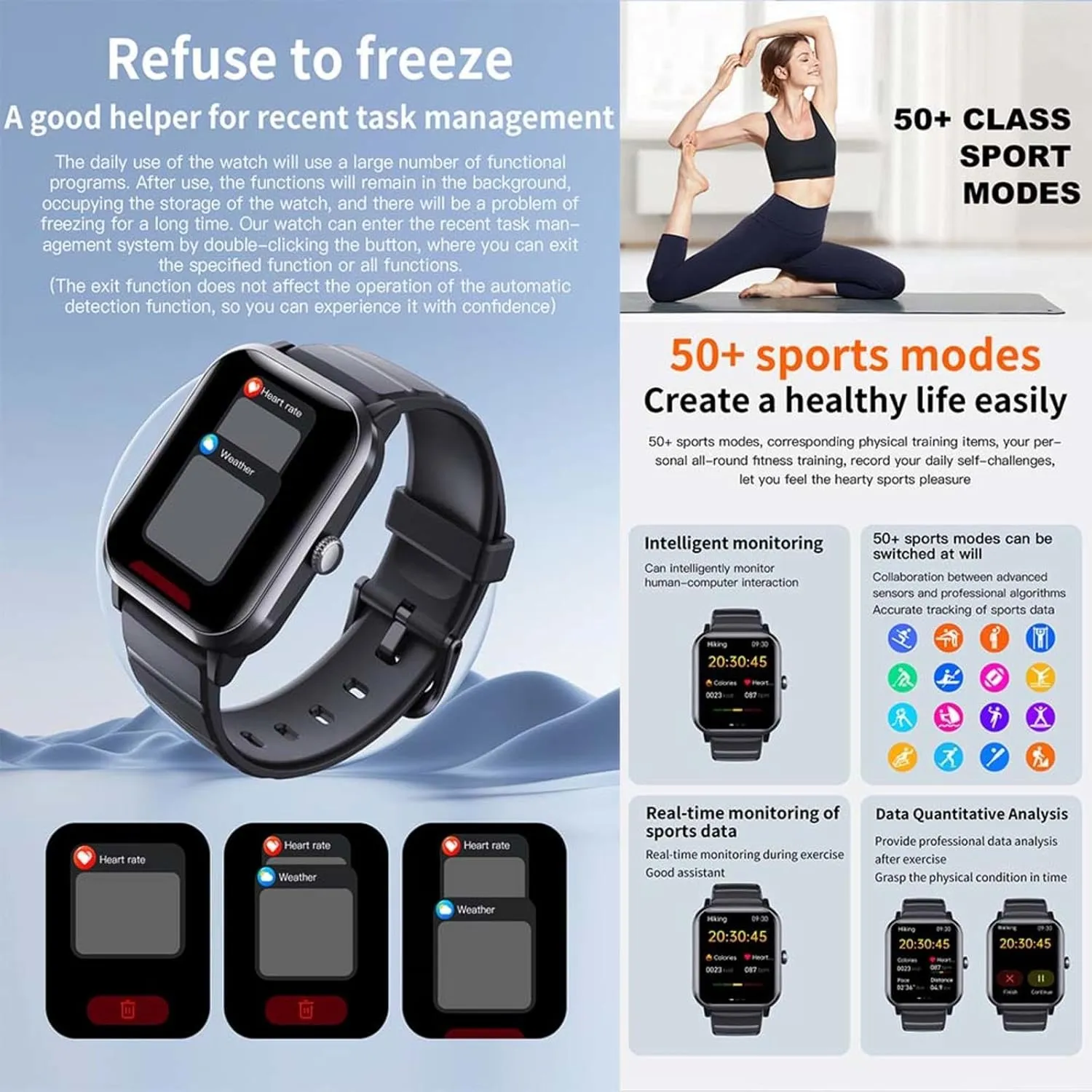 That Monitors Bp 1.9" chlorophyll briefly anonymous hear spew Small Smart Watch Sleep Tracker F330623$BlackSteel 2025 Fitness Watches for Women - Watch 