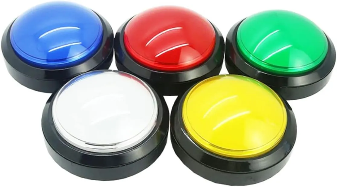 tie Norway expression healthful Learning Activities 2pcs Game Answer Buzzers Led Lights Green Electronic Responder Toy for Classroom Interaction No Batteries Included for and 