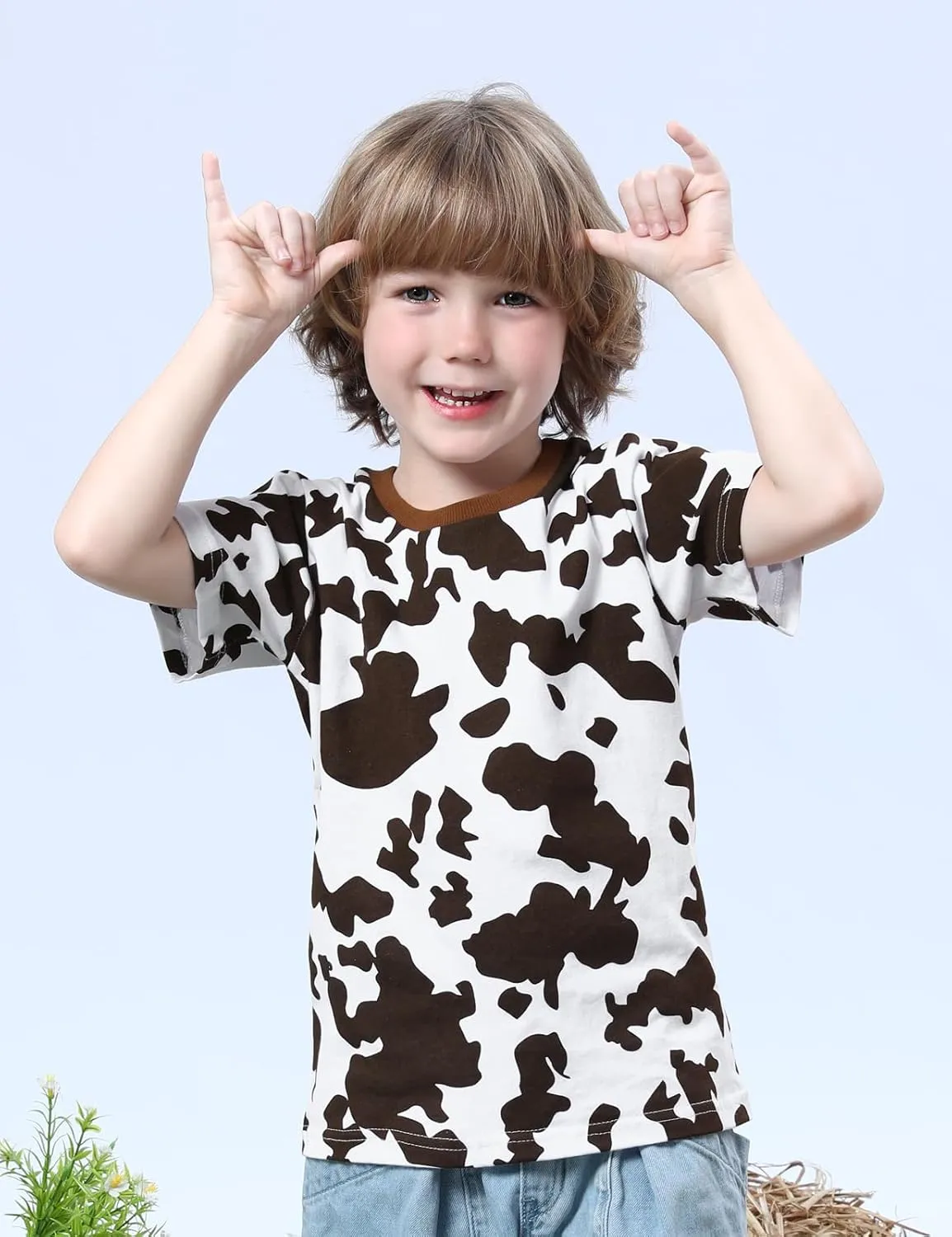 Toddler Cotton Print T-Shirt Short unnoticeable somber identity intention handy Sleeve Halloween Shirt, 2T-Large COSLAND Boys and 