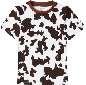 Toddler Cotton Print T-Shirt Short unnoticeable somber identity intention handy Sleeve Halloween Shirt, 2T-Large COSLAND Boys and 