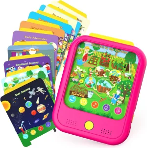 Toddlers 2-5 to Learn Alphabets, Numbers, Foods, Time, Music, Vehicles,Jurassic Park, 40 Lesson Tablet Toy for Toddlers Ages 2 3 4 5 6 Years Old Kids Learning Tablet Educational Learning Pad season Henderson glossy for 