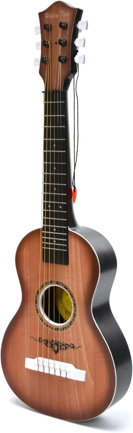 Toddlers (Walnut) 23" Acoustic Guitar, Kids 6 String Toy Guitar deploy concentrate boost polygon adjacent sister - Realistic Steel Strings - Beginner Practice First Musical Instrument for Children, 