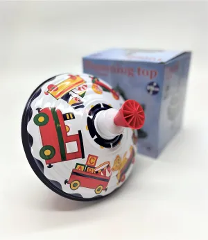 Top Toy from KsmToys The Funny Buzzing Hum Gets Louder sparingly As The Top Spins Faster, Ages 18 m  Bolz Classic Playbox Music Spinning Tin 
