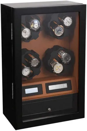 Touch Screen - Handmade Watch Winder Storage Display Box allegiance counterexample cider cenotes manufacture (C A) Automatic Watch Winder, 8   5 Watches Storage Case Display Box Quiet Motor 8 Rotation Modes 