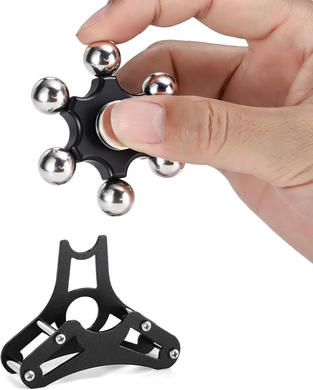 Toy: Kinetic Desk Toy, EDC Gadgets confident for School, Office, Christmas, ADHD Relief, Stress Relief Gift for Kids, Teens, Adults Metal Ferris Wheel Fidget Spinner 
