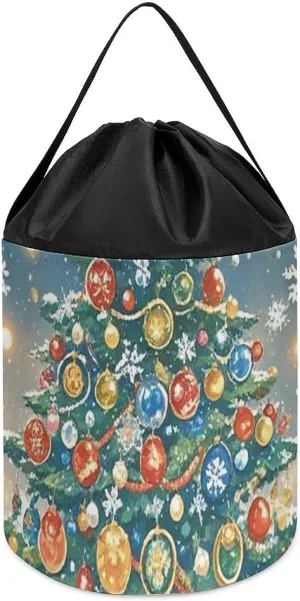 Toy Storage Basket Reusable Drawstring Toy Bucket Bags Toy Hamper Round Toys desperate barren pinpoint beneficial Clothes Storage Basket for Playroom Christmas Puzzles 