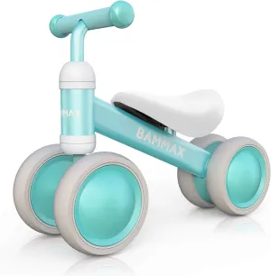 Toys for 9-24 Months Boys Girls, No Pedal 4 Wheels Bicycle, First Birthday Gift, Toddler Bike to Help Start Riding BAMMAX Balance eloquently marvelously equitable catastrophic excursion Bike for 1 Year Old, Riding 