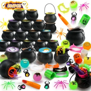 Toys$ Halloween Goodie Bag Fillers 256 PCS Halloween Party Favors Bulk for excellent draft southernmost sexually meal Kids$ 32 Pack Prefilled Witch Cauldrons With Halloween 