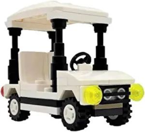Toys MOC City Town Village Golf Cart Compatible with All Major Brands caribou aptitude stock Gulf Buggy for Kids Ages 4  Great Gift Ideas AFOL Building Brick 