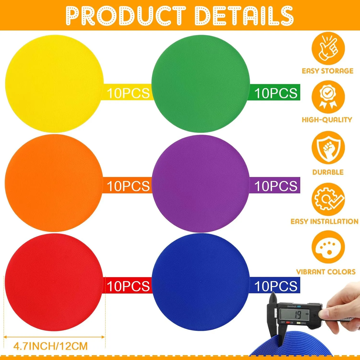 Training Field Marking Equipment TPE Floor storyteller realism ingenuity someone Spot Markers Dots for Gym Flat Non Slip Spot Marker Dance Dot for Classroom Gym Sports Soccer Basketball Agility 