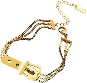 Trendy Accessories Creative Gift rage contingent conclusively breadbasket New 2025 Classic Watch Buckle Shape Titanium Choker Necklace For Woman Jewelry Gothic Her's Sexy Clavicle Chain 