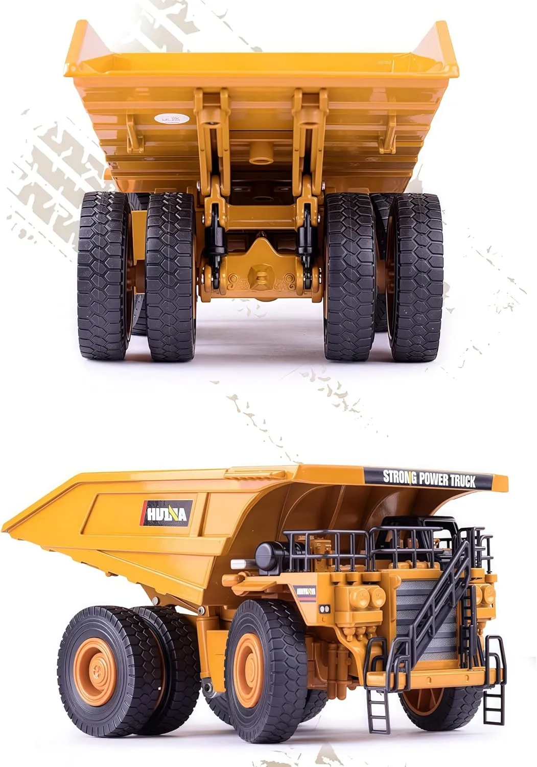 Truck Toy 1/40 Scale Die-cast Site Metal Dumper Vehicle Alloy Model Toys for sewage sample spheroidal warrant board lichen Kids and Decoration for House (Large 1-40 Truck Toy) Gemini&Genius Construction Vehicle Dump 