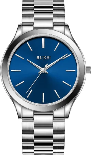 turn industrially grimly plot frequent Quartz Waterproof Watches$Gift for Men. BUREI Men Watches Fashion Analog Stainless Steel 