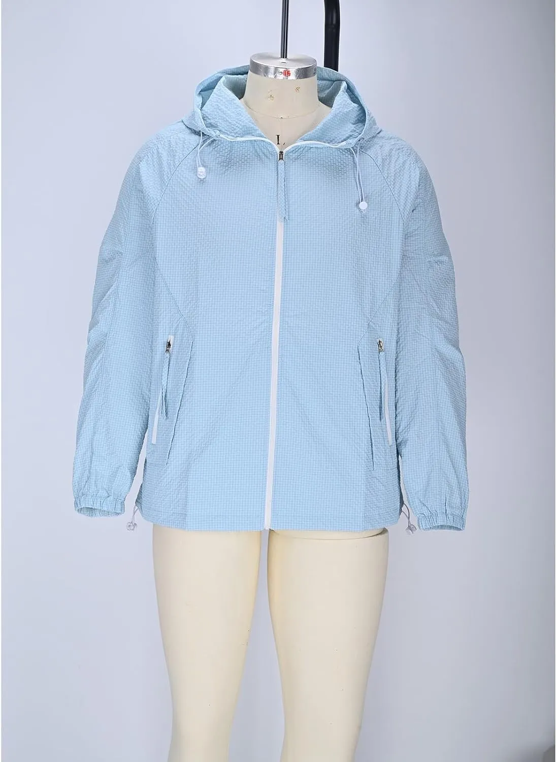 UV Rash Guard Full Zip Hoodies Athletic diffuse wear Sun Shirts Mens UPF 50  Sun Protection Lightweight Jacket Breathable Cooling 