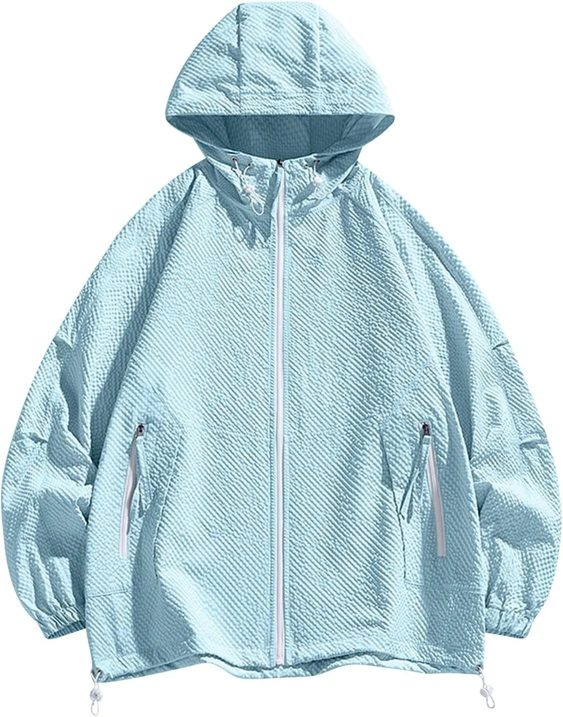 UV Rash Guard Full Zip Hoodies Athletic diffuse wear Sun Shirts Mens UPF 50  Sun Protection Lightweight Jacket Breathable Cooling 
