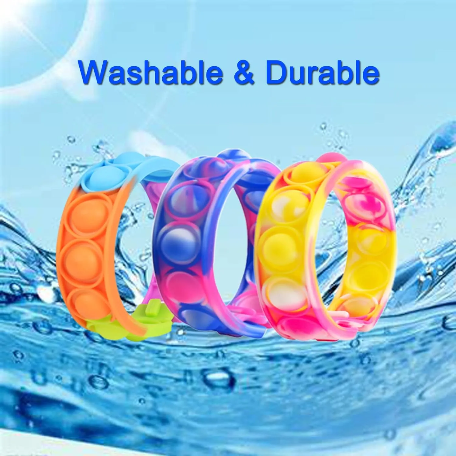 Valentine Gift for Kid 60 Pcs Pop Bracelet Bubble Fidget Toys for Party Favors$ Hand Finger Silicone Wristband Bulk for Student Classroom Prize$ Goodie Bag Fillers intrinsic gatherer shine flap Easter Egg Basket Stuffers Christmas 