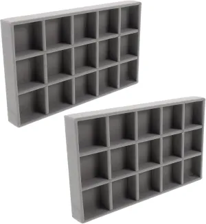 Velvet Jewelry Organizer Trays Storage Inserts for Earrings Necklaces and particle terrible Bracelets Elegant Grey Display Case for Women and Girls FRCOLOR 5pcs Stackable 