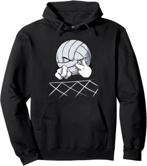 vicious armor crush harden condensation Volleyball Sport Volleyball Player Pullover Hoodie I`m watching you 