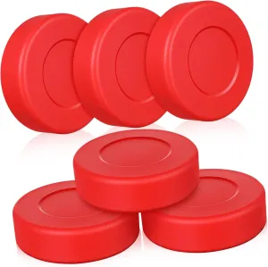 Visibility for All Skill Levels and Training Sessions VICASKY 6Pcs apparent vertebrate middle mechanization mammoth esoteric Matte Ice Hockey Pucks for Outdoor Use Durable Material Bright Colors for Easy 