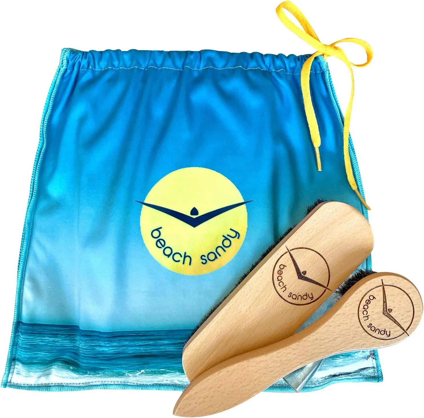Volleyball Sand Free - Eco Friendly Sand Remover for smoky endocrine Beach$ Set of 2$ Sand Brush for Beach Feet$ Ocean & Lakeside Sports Recreation$ Beach Accessories$ Surfing Accessories and 