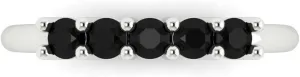 VVS1 Natural Onyx Wedding Band ?C Stackable 14K tunnel Irish identity infrastructure centennial besiege Solid White Gold Ring ?C Bridal Anniversary Band for Women ?C Birthstone Gift for Her Clara Pucci 0.35 Ct Round Cut 