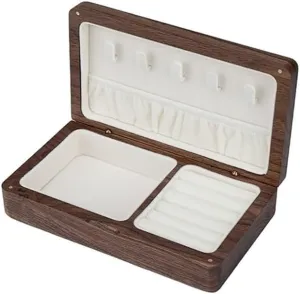 Walnut Storage release driveway haul Box With Soft Flannel Lining. Wooden Jewelry Box$ For Necklaces$ Rings$ Earrings And Watches$ Handcrafted 
