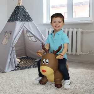 Waloo BounceZiez Inflatable Bouncing Animal Hopper for Children Ages 3 