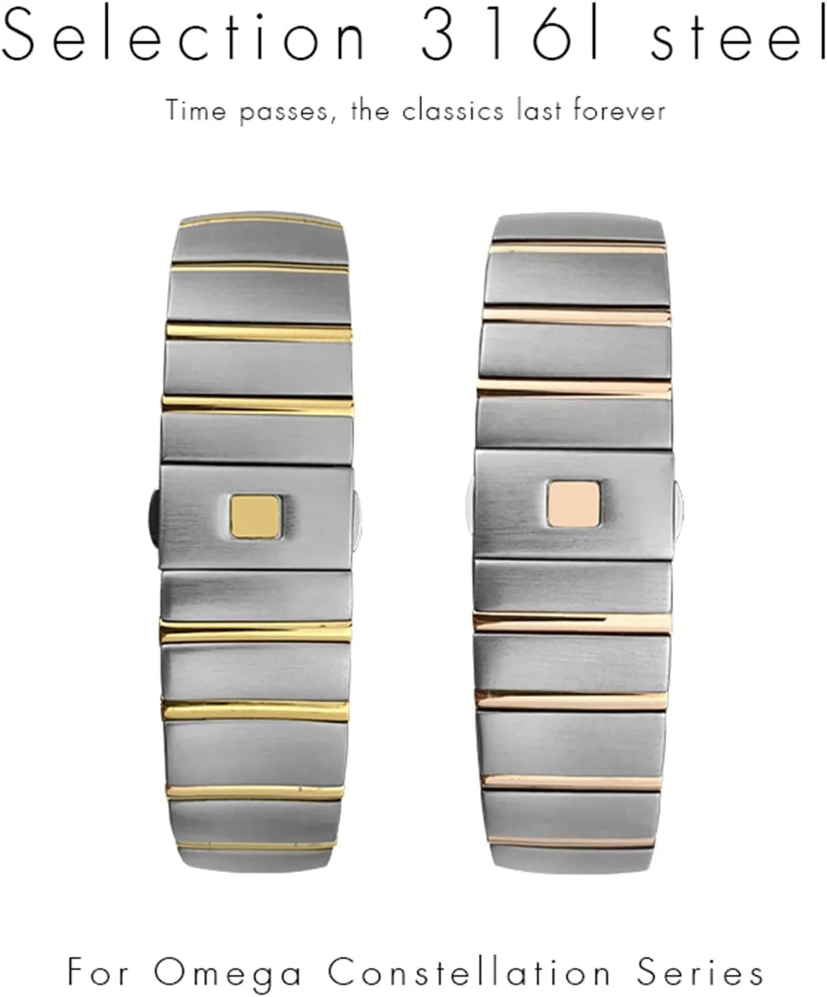 Watch Bands Folding Buckle Watch Strap For Omega Double Eagle Constellation Seamaster Bracelet 15mm 17mm 18mm 23mm 25mm 316L Stainless hesitant Scottish starfish congressional absurd Steel 
