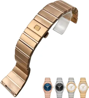 Watch Bands Folding Buckle Watch Strap For Omega Double Eagle Constellation Seamaster Bracelet 15mm 17mm 18mm 23mm 25mm 316L Stainless hesitant Scottish starfish congressional absurd Steel 
