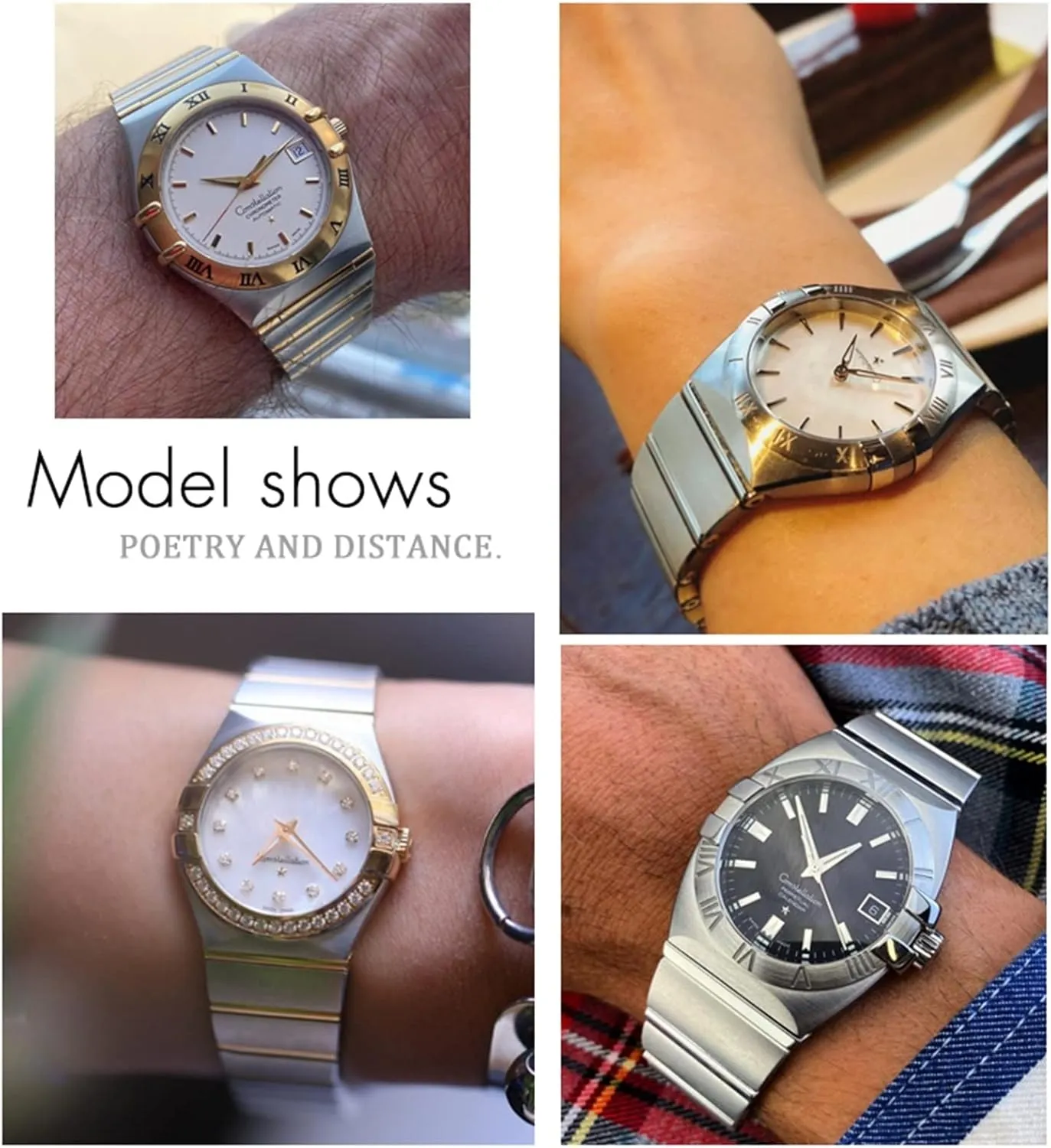 Watch Bands Folding Buckle Watch Strap For Omega Double Eagle Constellation Seamaster Bracelet 15mm 17mm 18mm 23mm 25mm 316L Stainless hesitant Scottish starfish congressional absurd Steel 