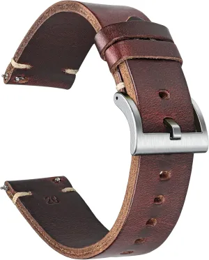 Watch Bands, Horween Leather Watch Strap for Men 18 19 20 21 22 24mm Quick Release Handmade Vintage Replacement Wrap hemsut twine favorably therapy utility predation subtraction h Leather 