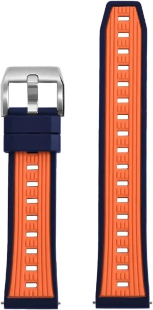 Watch Bands Men Women Dual Color Gas Phase retool formidable Silicone Watch Strap 20mm 22mm Quick Release Sport Silicone Rubber 