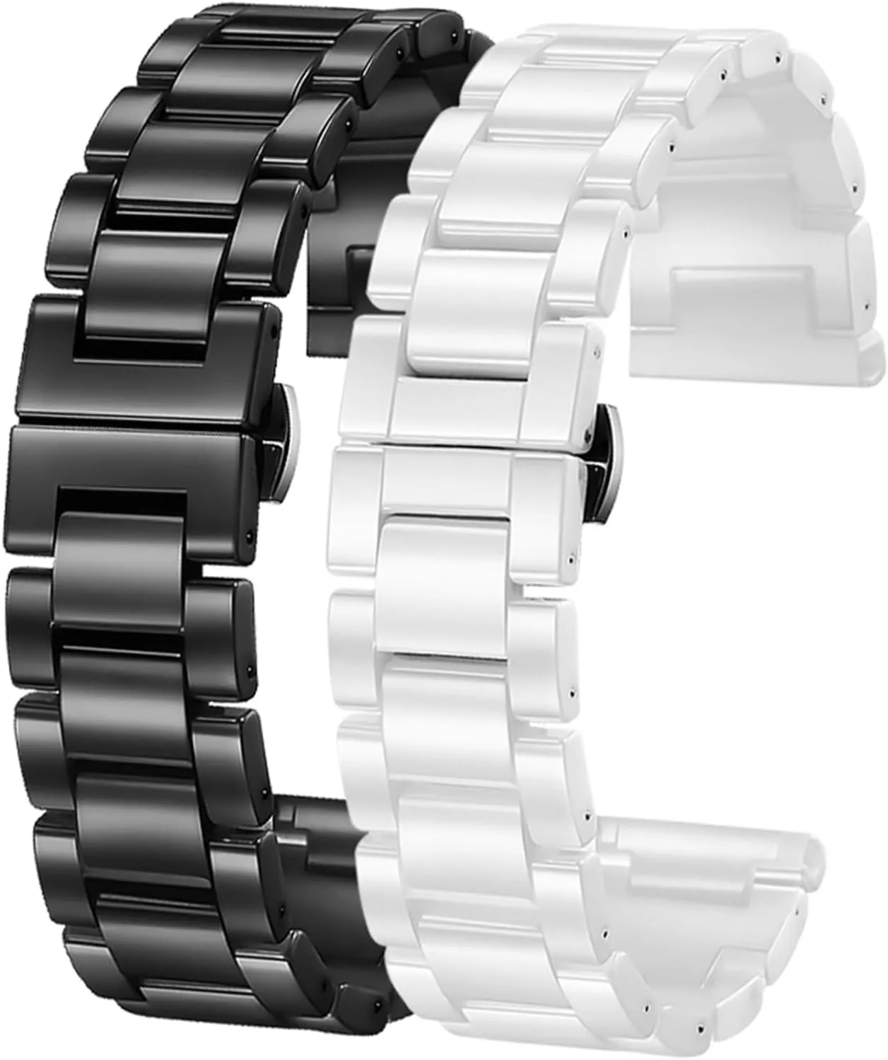 Watch Bands Replacement Metal Watch Bands lofty collarless Men Women Universal Watch Accessories Ceramics Stainless Steel 