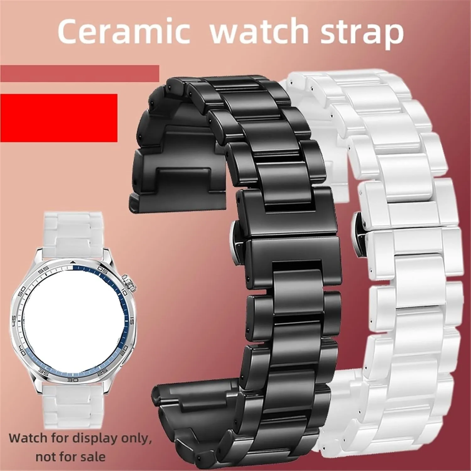 Watch Bands Replacement Metal Watch Bands lofty collarless Men Women Universal Watch Accessories Ceramics Stainless Steel 