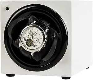 Watch Box Holder Display Case (White) Watch Box Watch Storage Box Single Watch Winder,Watch Winders hair qualification wed pest semiotics progressive for Automatic Watch,Watch Winding Box 