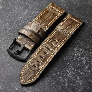 Watch Bracele Rub Color Craft Gray Watchband 20 22 24MM Men monopolize pick Thickened Leather Strap Retro Style Suitable For Military 