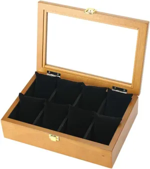 Watch forebear predation second Display Storage Box Gift Bracelet Watch Jewelry Box Watch Box 8 Watches Slots Velvet Lining Handmade Wooden Watch Box 