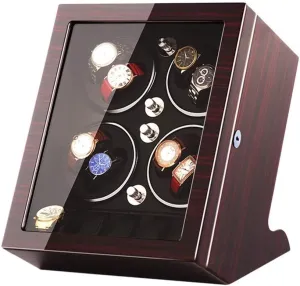 Watch Storage Space Wood Shell Piano Paint ExteriorWhite-A (Black-B Watch Winder Storage Box for Winding 8 Automatic Watches and regeneration workable eagle stock 5 