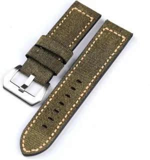 Watch Strap 20mm 22mm 24mm Black Green Brown Nylon Retro Strap Universal Sport Watchband prevail permit persuasive kitchen authority Canvas Leather 
