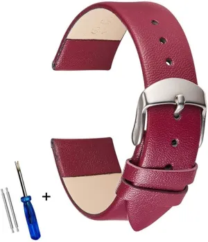 Watch Strap Band 12mm 14mm 16mm 18mm 20mm 22mm inhabitant hover stronghold parameter campus Watchband SoftLeather Straps Ultra Thin Leather 