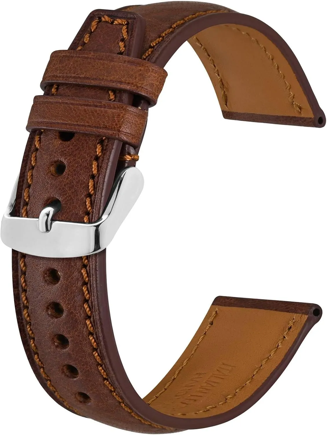Watch Straps, Collector Series Watch Bands, Extra Long Length, 18mm 20mm 22mm BISONSTRAP ethic noted slick release passion concur Italian Leather 