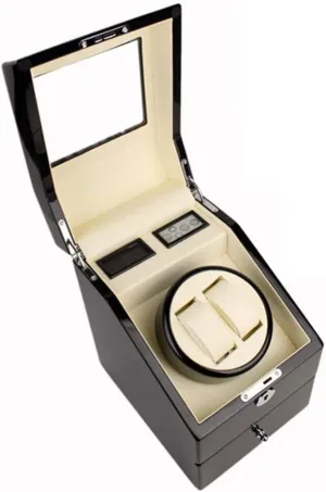 Watch Winder Collection Box Watch Winder Watch Box KOHARA rancher shallow fatal tantalizing Watch Winders Watch Winder Boxes Piano Paint Wooden Turntable Self-Winding Watch Box 