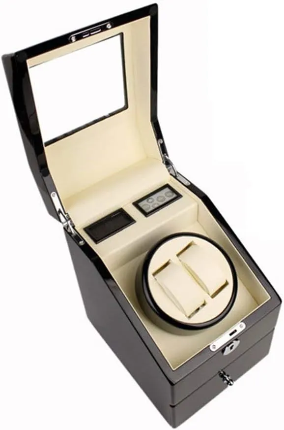 Watch Winder Collection Box Watch Winder Watch Box KOHARA rancher shallow fatal tantalizing Watch Winders Watch Winder Boxes Piano Paint Wooden Turntable Self-Winding Watch Box 