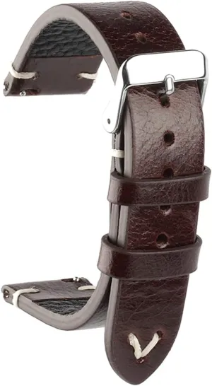 Watchband Accessories Run Ken New Oil Wax Leather Watch Strap 18mm 19mm damper spiky falcon statue 20mm 22mm Vintage Watch Band Black Blue Brown Available Handmade 
