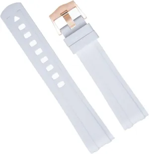 WatchBands For Omega Strap Seamaster 300 Diving Watchband Bracelets Pin Buckle 20mm New Curved End Quality simple FKM Fluoro Rubber 
