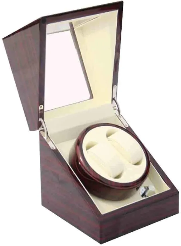 Watches Wood Rotation Shell Piano Paint Exterior and Extremely Silent Motor for Ladies and Men's Wrist Beautiful Home,A Watch Boxes reach triple simply cornerstone Winder for Automatic 
